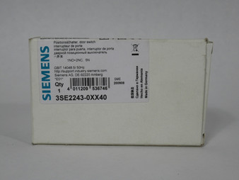 Siemens 3SE2243-0XX40 Safety Position Switch 1NO 2NC 230V 4A NO KEY NEW