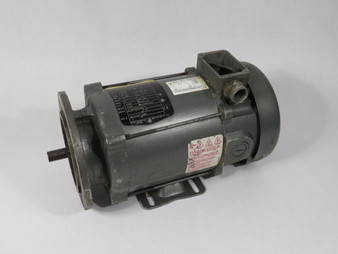 Baldor VP3428D .50HP 3000RPM 180V D71D TE 2.5A MISSING WIRING COVER USED