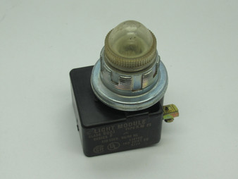 Square D 9001-SKPF1C9 Ser F Flashing Pilot Light 110-120V 50/60Hz Clear Cap USED