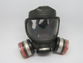 MSA 471286 Ultra Twin Medium Full Face Piece Respirator w/460842 USED