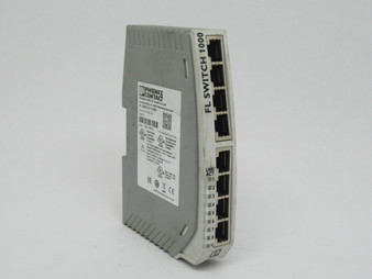 Phoenix Contact FL-SWITCH-1108N Ethernet Switch 8-Port *MISSING CONNECTOR* USED