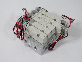 SMC SY7140-5GZ Solenoid Manifold Assembly 5-Station 24VDC SHELF WEAR NOP