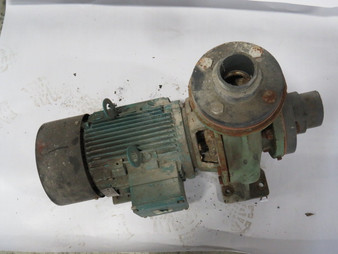 Taco Pump C/W Brook Crompton 5HP 1740RPM 575V 184JM 3Ph 6.4/1.35/5.1A 60Hz USED