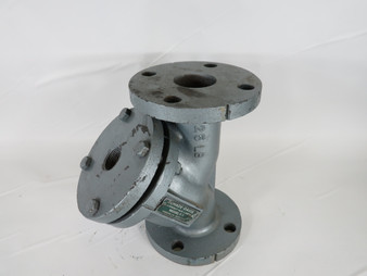 Schade-Davis MODEL F-1 Cast Iron Cast Y Strainer In: 1" Out: 2" LABEL DMG USED