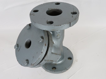 Schade-Davis MODEL F-1 Cast Iron Cast Y Strainer In: 1" Out: 2" NO LABEL USED