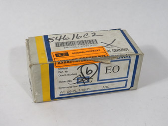 Parker WE06-PL1/8NPT Elbow Fitting 6mm Tube OD 1/8" NPT Lot of 6 NEW
