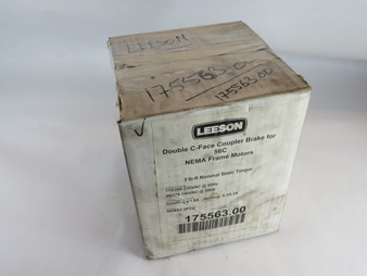 Leeson 175563.00 56C Motor Double C-Face Coupler Brake 3lb-ft WRITING ON BOX NEW