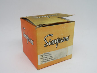 Simpson TV3AAA075 Analog Panel Meter 3-1/2" 0-75 AC Amperes 0-5 Range NEW