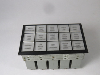 IDEC SLC30N-0305-DD2FB Display Lights Module 3 Rows 5 Columns 24VDC  USED