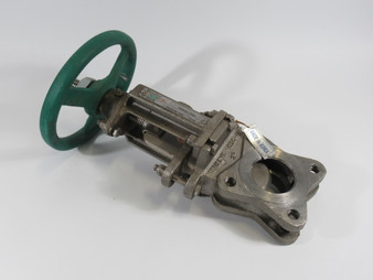 Technaflow S20D02-MH-X Knife Gate Valve Size 2" 150PSI/AMB 4 Bolt USED