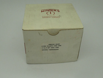 Winters PFQ1276R1 Liquid Filled Gauge 0-600Psi 4" D 1/4" NPT NEW