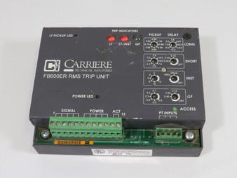 Carriere FB600ER2 5-2511-0002 RMS Trip Unit *Damage to GF Indicator* USED