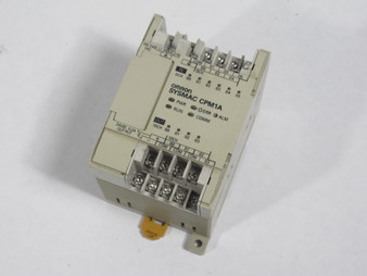 Omron CPM1A-10CDR-A Programmable Controller 24VDC 5/12mA *MISSING COVERS* USED
