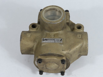 Ross 2773B6001 3/2 Inline Poppet Valve Body 1-10 bar 1" *No Coil* USED