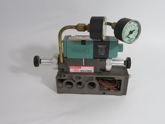 Numatics 081SA400K000030 Solenoid Pneumatic Valve Assembly 120V 50/60HZ USED