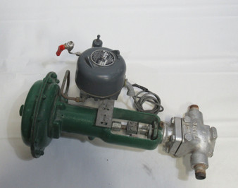 Fisher EZ 667 Size 30 Flanged Steel Pneumatic Actuated Valve ADJUSTED BASE USED