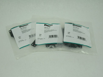 Panduit MP150-C0 Wire Marker Plate 1.50x0.75" Black 3 Packs of 100 Each NWB