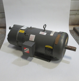 Baldor 10HP 1770RPM 575V 215T TEFC 3Ph 10.8A C/W Stearns 50 lb-ft SHELF WEAR NOP
