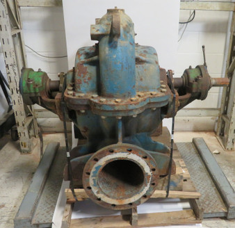 Generic Blue Split Case Pump Inlet: 12-1/4"ID Outlet: 9-5/8"ID SHELF WEAR USED