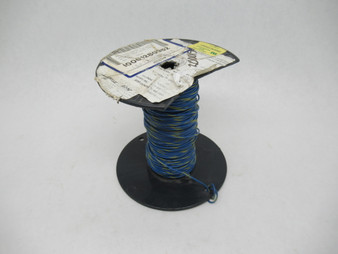 Anixter 1007-18/16-64 Hook-Up Wire 18AWG 300V Blue/Yellow LENGTH REMOVED NOP