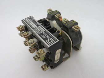 Square D 8965-R04S1 Ser D Hoist Contactor 120V 60Hz 110V 50Hz 3HP 460/575V USED