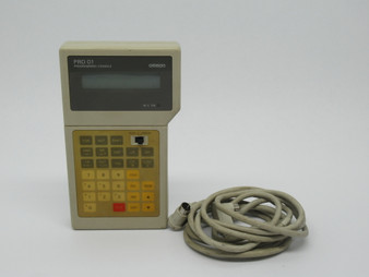 Omron SP10-PR001-V1 Programmable Logic Console W/ Cable 6In - 4Out 240VAC  USED