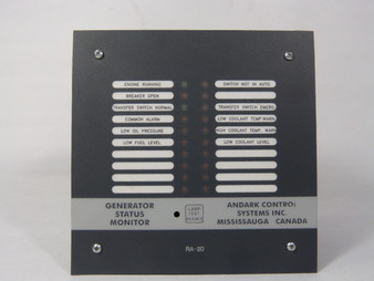 Andark Control RA-20 Generator Status Monitor  USED