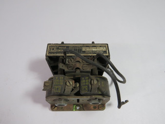 Square D 8965-R02S2 Hoist Contactor 120V@60Hz 110V@50Hz Coil Voltage USED
