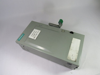 Siemens ID361 Industrial Duty Switch 30 Amp 600 Volt 3 Pole  USED