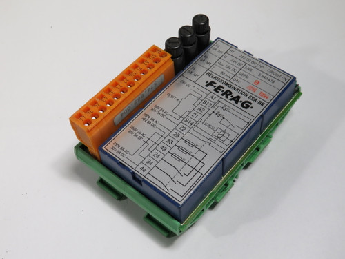 FERAG ESA-RK Relay Combination 24VDC 80mA DAMAGED USED