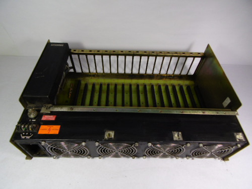 Cincinnati Milacron 3-424-1876A I/O Card Cage Rack with Fans  USED