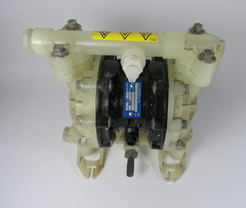 Verderair 810.6772 Double Diaphragm Pump 1/2" PTFE Polypropylene Size 15  USED