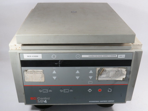 IEC CENTRA-MP4 Centrifuge 100-120V 220-240VAC 9-4.5A 50-60Hz 500-5000RPM  USED