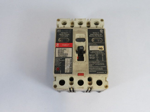 Cutler-Hammer HMCP150T4S Circuit Breaker 600VAC 150A 3 Pole  USED