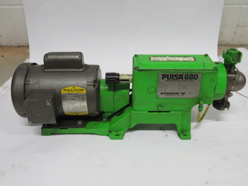 Pulsa Metering Pump C/W Motor 0.17HP 1725RPM 115/208-230V 48 TEFC 1Ph  USED