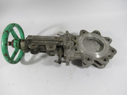 Technaflow S17D04-MH-X Knife Gate Valve Size 4" 150PSI Temp AMB USED