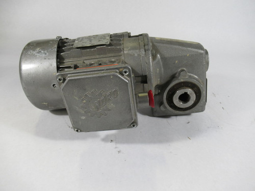 Nord 0.33HP 1710RPM 230/460v 071 TEFC 3PH C/W Gear Reducer 55:1 Ratio USED