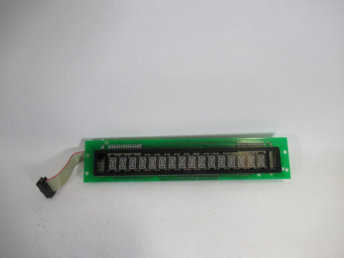 B&R BRDI13-0 Rev, F0 16 Character Fluorescent Display w/F1PKA2-0 Cable NOP