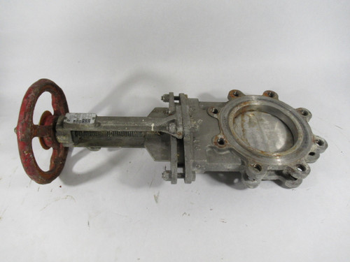 Flow Controls 9A103 Knife Valve Size 6" Body CF8M Heat. No. 5 USED