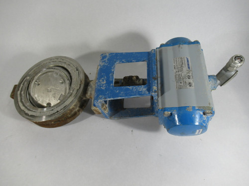 Jamesbury VPVL300-SR6-B Valve Actuator C/W Butterfly Valve 6-1/2" USED