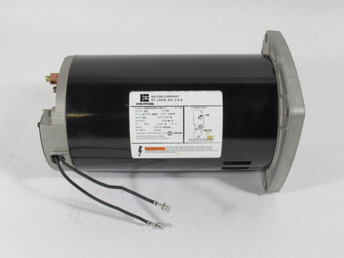 Emerson Square Flange Pump Motor 1-1/2HP 2850RPM 220V ODP 1Ph 9.6A 50Hz NOP