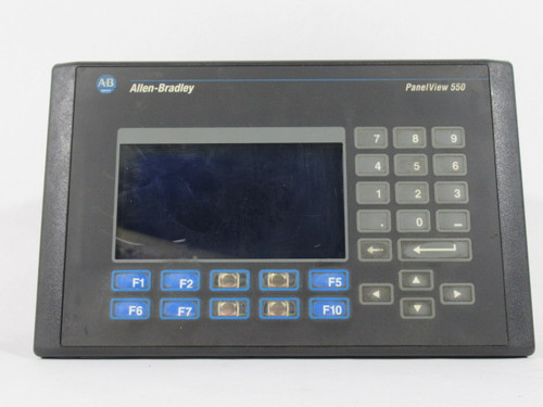 Allen-Bradley 2711-K5A5 PanelView 550 Ser H Rev A Frn 4.20 MISSING KEYS USED