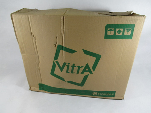 Ceralux 6334W White Atlantis Pedestal Lavatory 4" Centers SINK ONLY NEW