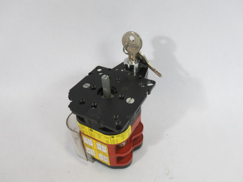 Electra E-VN323 Locking Cam Switch Base 45A 660VAC *Crack to Top Plate* USED