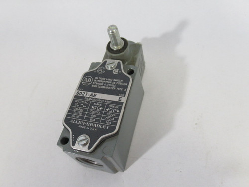 Allen-Bradley 802T-AE Series E Oil Tight Limit Switch 60A 600V USED