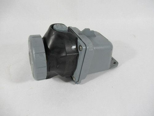 Hubbell HBLS430R5W Switched Pin & Sleeve Receptacle 30A 3P 600VAC USED