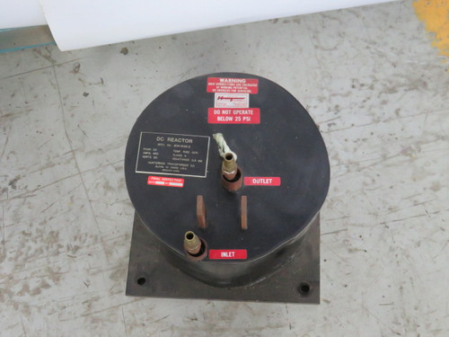 Hunterdon B0N-1045-3 DC Reactor 23KVAR 450A DC Hz 0.3mH USED