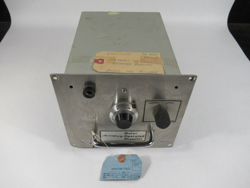 Accuray 049800-009 Motor Operated Rheostat MISSING SCREWS & FUSE AS IS