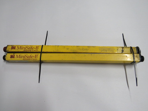 STI MS4320B-2 Light Curtain Transmitter & Receiver 0.3-9m Range USED