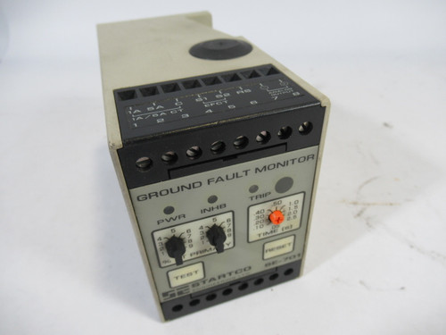 Startco SE-701-01 Ground Fault Monitor Relay w/Missing Knob 2.5VA 120VAC USED